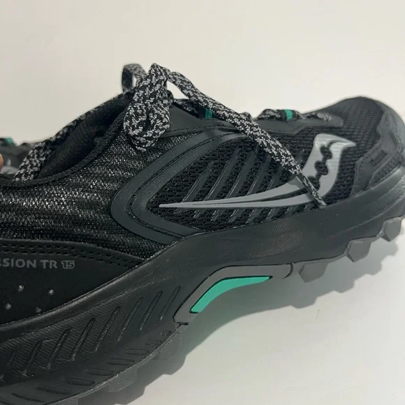 Saucony Excursion TR Trail Hiking Shoes S10668-10 Black/Mint Women's Size 9.5 - Picture 11 of 14